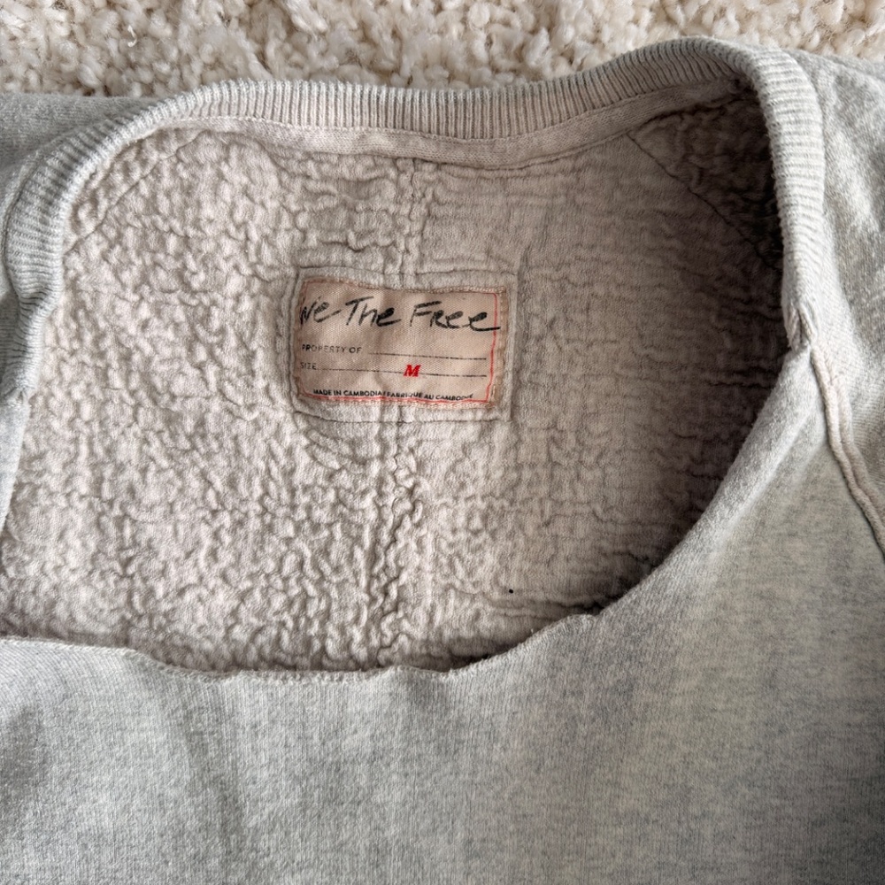 Free People We the Free midnight off shoulder pullover - Picture 3 of 3
